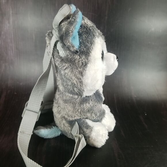 TY Beanie Boos Husky Dog Slush Plush Backpack, And Small Slush Stuffed Animal - Picture 5 of 16